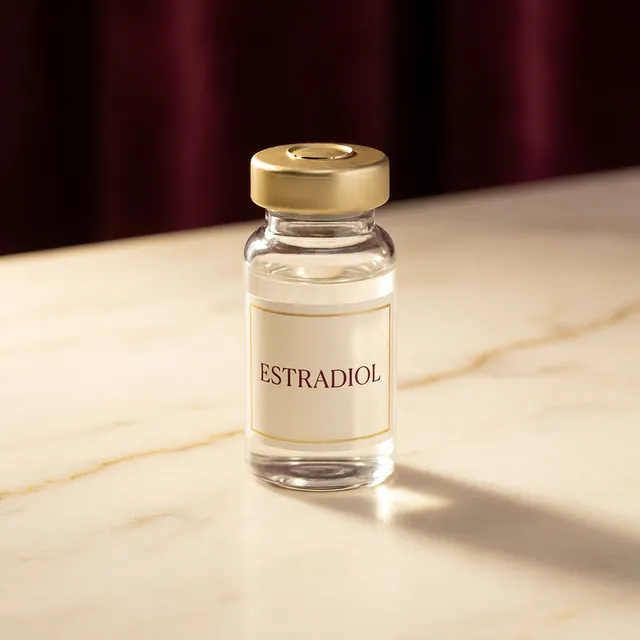 Estradiol therapy vial
